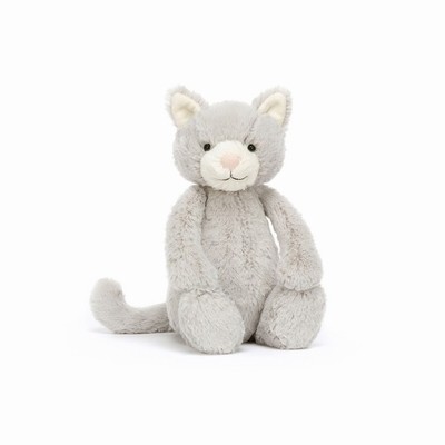 Jellycat Bashful Grey Kitty Australia | 306428DHL